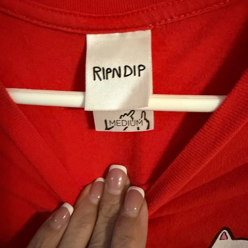 Ripndip Red Cat Pocket Long Sleeve - Picture 3 of 7